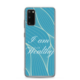 Samsung Mobile Case " I am Wealthy" Affirmation quote Phone Case