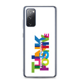 Motivational Samsung Mobile Case " Think Positive" Inspirational Samsung phone cases