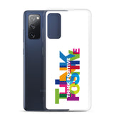 Motivational Samsung Mobile Case " Think Positive" Inspirational Samsung phone cases