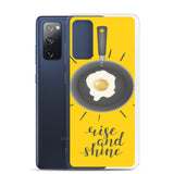 Motivational Samsung Mobile Case "Rise 7 Shine" Inspiring Samsung phone case