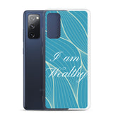 Samsung Mobile Case " I am Wealthy" Affirmation quote Phone Case