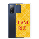 Samsung Mobile Case "I am Rich" Motivational Samsung galaxy Phone Case