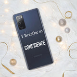 Motivational Samsung mobile case "I Breathe Confidence" Law of Affirmation Samsung Mobile Case