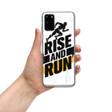 Samsung Motivational Mobile Case " rise and Run" Durable Tough Samsung Phone Case