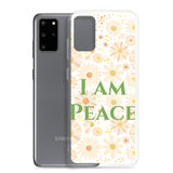 Samsung Mobile Case "I am Peace"  Affirmation Quote Samsung phone Case