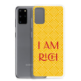 Samsung Mobile Case "I am Rich" Motivational Samsung galaxy Phone Case