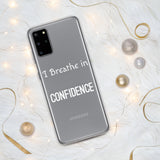 Motivational Samsung mobile case "I Breathe Confidence" Law of Affirmation Samsung Mobile Case