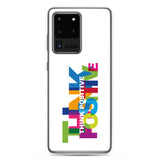 Motivational Samsung Mobile Case " Think Positive" Inspirational Samsung phone cases