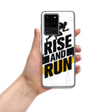 Samsung Motivational Mobile Case " rise and Run" Durable Tough Samsung Phone Case