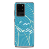 Samsung Mobile Case " I am Wealthy" Affirmation quote Phone Case