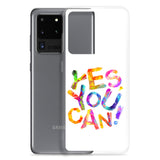 Motivational Samsung Mobile Case "YES YOU CAN !" Law of Attraction Samsung Mobile Phone Case