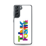 Motivational Samsung Mobile Case " Think Positive" Inspirational Samsung phone cases