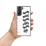 Samsung mobile  Case " Positive mind, Positive life" inspirational Phone Case