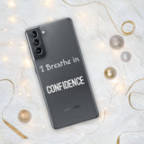 Motivational Samsung mobile case "I Breathe Confidence" Law of Affirmation Samsung Mobile Case