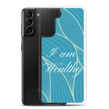 Samsung Mobile Case " I am Wealthy" Affirmation quote Phone Case