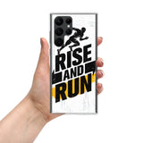 Samsung Motivational Mobile Case " rise and Run" Durable Tough Samsung Phone Case