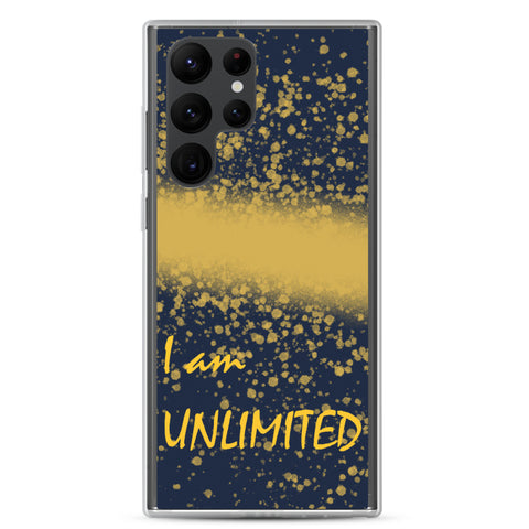 Samsung Phone Case "I am Unlimited" Motivational Mobile Case