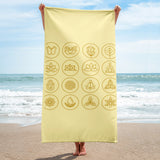 Chakra  Towel "CHAKRA SYMBOL "  Spiritual meditation Healing Beach Towel