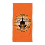 Chakra Towel "SACRAL CHAKRA" Healing Spiritual meditation  Beach Towel
