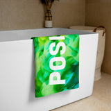 Motivational  Towel "THINK POSITIVE" Law of Affirmation Beach Towel