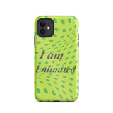 Motivational iPhone Case, Law of affirmation Mobile case Tough iPhone case "I am Unlimited"