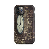 Motivational iPhone case Tough  hardwearing "Time for work"