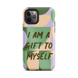 Motivational iPhone Case, Tough iPhone case "I am a Gift to Myself"