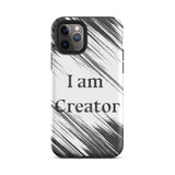 Motivational iPhone Case, Law of affirmation Mobile Case, Tough iPhone case "I am Creator"