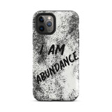 Affirmation quote iPhone Case, Durable Crack proof iPhone  Case  Tough iPhone case "I Am Abundance"