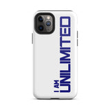 Tough iPhone case " I am Unlimited" Motivational iPhone Case Durable Crack proof Mobile Case