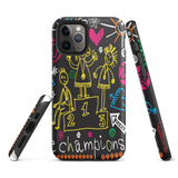 Sweet memory iPhone case Tough mobile phone case, Motivational iPhone Case "Champion"