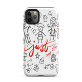 Tough   iPhone case, Daubable mobile phone case "Just" Childhood Memory iPhone case