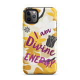 Affirmation Quote  iPhone Case , Motivational Mobile Case,  Tough iPhone case "I am Divine energy"