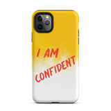 Durable Crack proof iPhone  Case , Motivational Mobile Case Tough iPhone case " I am Confident"