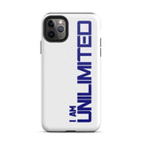 Tough iPhone case " I am Unlimited" Motivational iPhone Case Durable Crack proof Mobile Case