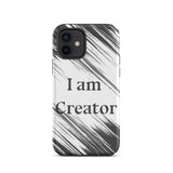 Motivational iPhone Case, Law of affirmation Mobile Case, Tough iPhone case "I am Creator"