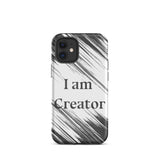 Motivational iPhone Case, Law of affirmation Mobile Case, Tough iPhone case "I am Creator"