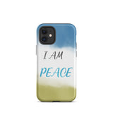 Motivational iPhone Case, Law of Affirmation Mobile Case Tough iPhone case "I am Peace"