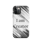 Motivational iPhone Case, Law of affirmation Mobile Case, Tough iPhone case "I am Creator"