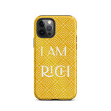 iPhone Case, Law of Affirmation Mobile case Durable Crack proof iPhone  Case iPhone case "I am Rich"