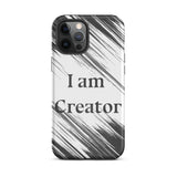 Motivational iPhone Case, Law of affirmation Mobile Case, Tough iPhone case "I am Creator"