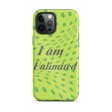 Motivational iPhone Case, Law of affirmation Mobile case Tough iPhone case "I am Unlimited"