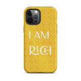 iPhone Case, Law of Affirmation Mobile case Durable Crack proof iPhone  Case iPhone case "I am Rich"