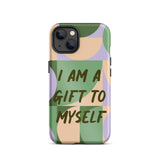Motivational iPhone Case, Tough iPhone case "I am a Gift to Myself"