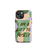 Motivational iPhone Case, Tough iPhone case "I am a Gift to Myself"
