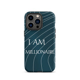 Durable Crack proof iPhone  Case iPhone Case, Law of Affirmation  Tough iPhone case " I am Millionaire"