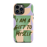 Motivational iPhone Case, Tough iPhone case "I am a Gift to Myself"