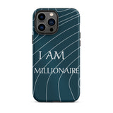 Durable Crack proof iPhone  Case iPhone Case, Law of Affirmation  Tough iPhone case " I am Millionaire"