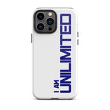 Tough iPhone case " I am Unlimited" Motivational iPhone Case Durable Crack proof Mobile Case