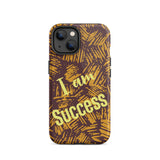 Positive quote iPhone Case, Motivational iPhone case, Tough iPhone case "I am Success"